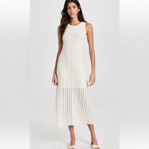 MINKPINK Cream Textured Maxi Dress